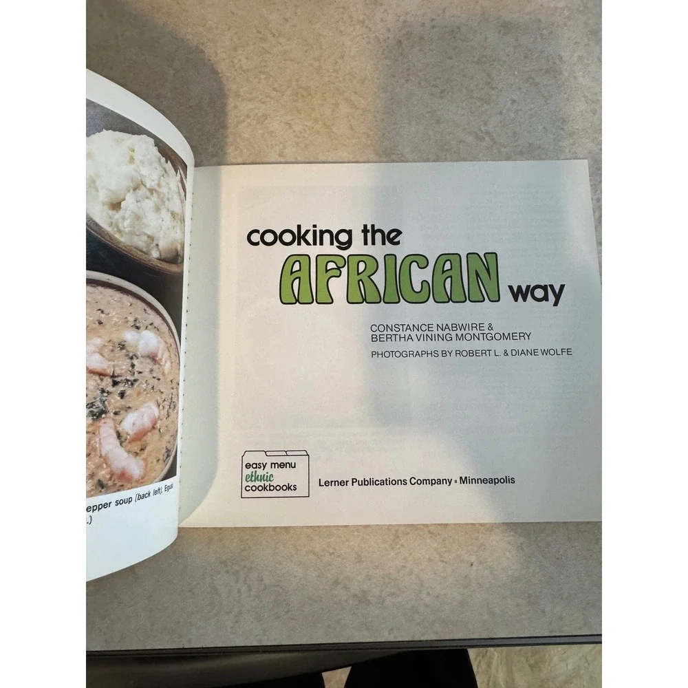 Cooking the African Way Easy Menu Ethnic Cookbooks 1988 Nabwire Montgomery